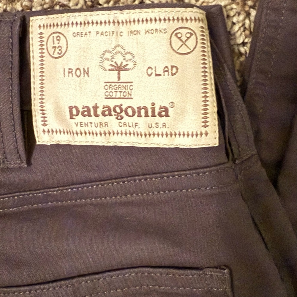 Patagonia Performance Twill Jeans Iron Clad in Forge Grey Men's size 30 x 32 - Picture 6 of 7